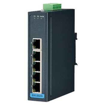 ADVANTECH 5-port 10/ 100Mbps Unmanaged FE Switch(WideTemp.) (EKI-2525I-BE)