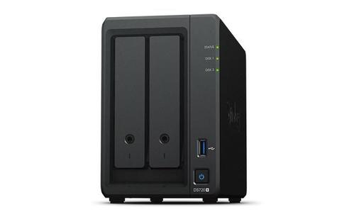 SYNOLOGY Disk Station DS720+ - NAS server - 2 bays - RAID 0, 1, JBOD - RAM 2 GB - Gigabit Ethernet - iSCSI support (DS720+)