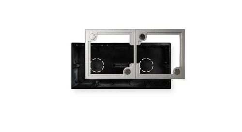 ECLER Flush mount box + frame 2x (CWPA2FMBOX)