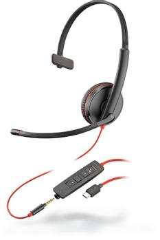 POLY Blackwire C3215 USB C Monaural Headset (209750-201)
