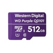 WESTERN DIGITAL WD Purple 512GB Surveillance microSD XC Class - 10 UHS 1