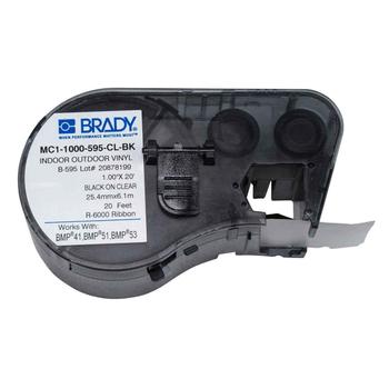 BRADY Labelmaker Tape Black on (MC1-1000-595-CL-BK)