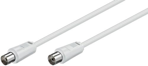 MICROCONNECT Coax M-F 0.5m White 75 Ohm (COAX005W)