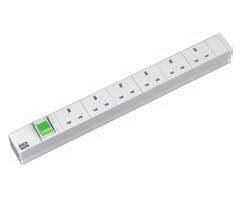 BACHMANN 19" 1U 6xUK 1xswitch power (333.805)