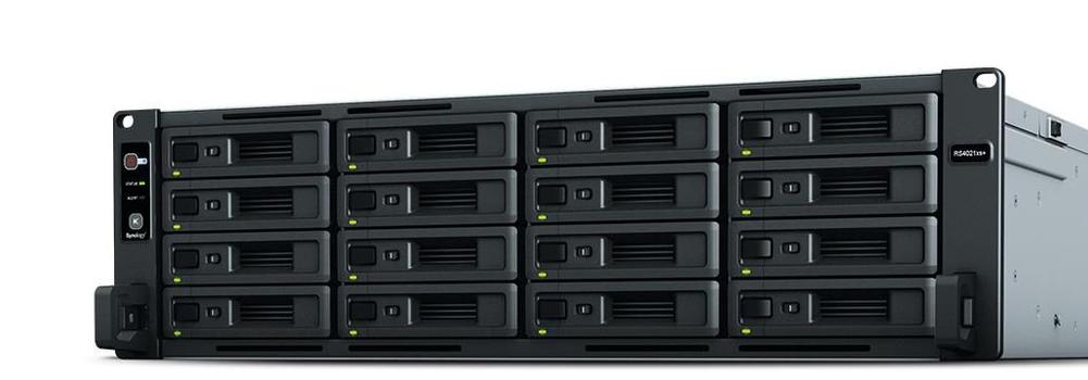 SYNOLOGY RackStation RS4021xs+ - NAS server - 16 bays - rack-mountable - SATA 6Gb/s - RAID RAID 0, 1, 5, 6, 10, JBOD, 5 hot spare, 6 hot spare, 10 hot spare, 1 hot spare, RAID F1, F1 hot spare - RAM 16 GB - (RS4021XS+)