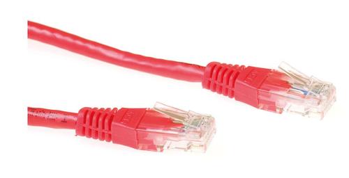 MICROCONNECT CAT 6 Ikke afskærmet parsnoet (UTP) 1m Netværkskabel Rød (B-UTP601R-B)