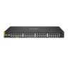 Hewlett Packard Enterprise HPE Aruba 6100 48G Class4 PoE 4SFP+ 370W Switch - Switch - Administrerad - 48 x 10/100/1000 (PoE+) + 4 x 1 Gigabit / 10 Gigabit SFP+ - sida till sida luftflöde - rackmonterbar - PoE+ (370 W)