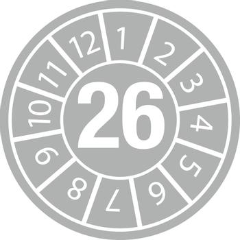 BRADY Inspection Date Labels (DATE INSPECTION LBLS B-500 26 -DIA 35)