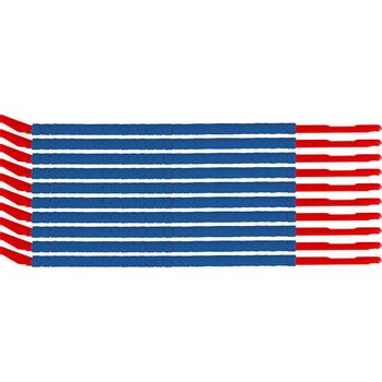 BRADY Clip Sleeve Wire Markers (SCN-10-BLUE)