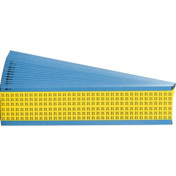 BRADY Wire Marker Cards - Solid (WM-21-YL)