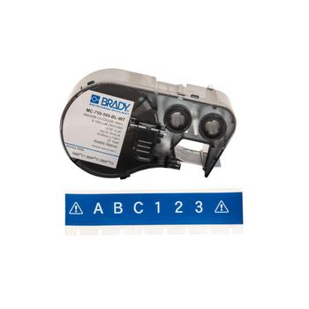 BRADY White on Blue (MC-750-595-BL-WT)