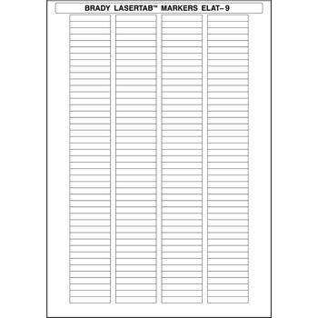 BRADY LaserTab Laser Printable (ELAT-9-747W)
