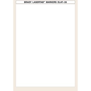 BRADY LaserTab Laser Printable (ELAT-28-747W-10SH)