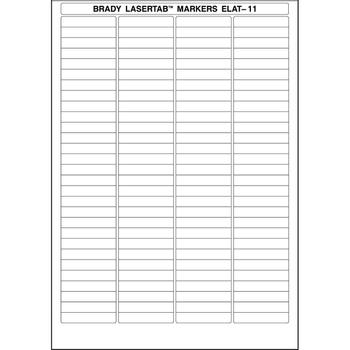 BRADY LaserTab Laser Printable (ELAT-11-747)