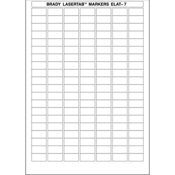 BRADY LaserTab Laser Printable (ELAT-7-747W)