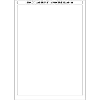 BRADY LaserTab Laser Printable (ELAT-28-747-W)