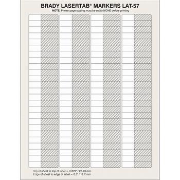 BRADY LaserTab Laser Printable (LAT-57-361-2.5)