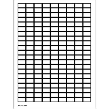 BRADY Blank Write-On Labels on (WOB-1119-W.M.R.)