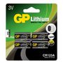 GP Batteri Lithium fotobatteri CR 123A-C1_ 4-pack /102033