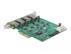 DELOCK PCI Express x4 Card to 4 x