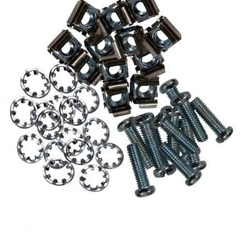LANVIEW Cage nuts for 19'' rack, set  of  50 x M6X20 screws + (LVR261708)