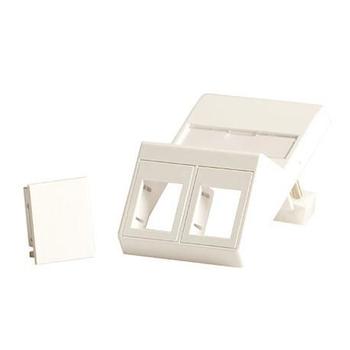 LANVIEW Wall plate, angled, for 2 x  (LVN126105)