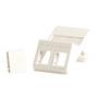 LANVIEW Wall plate, angled, for 2 x 