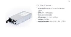 SYNOLOGY Redundant Power Module 350W -