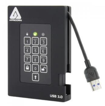 APRICORN Padlock Fortress 4TB SSD USB 3.0 4TB Svart (A25-3PL256-S4000F)