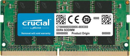 CRUCIAL DDR4 16GB 2,666MHz CL19 DDR4 SDRAM SO DIMM 260-pin (CT16G4SFRA266)