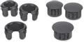 EXTRON Cable Cubby Hole Plug and Grommet Kit  (Assorted plugs and grommets in bl
