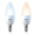 INNR Lighting Innr smart light E14 ambiance vit 2-pack Varmvit till dagsljusvit, Zigbee smart LED, dimbar och justerbar