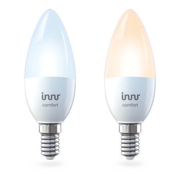 INNR Lighting Innr smart light E14 ambiance vit 2-pack Varmvit till dagsljusvit,  Zigbee smart LED, dimbar och justerbar (RB 249 T-2)