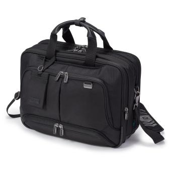 DICOTA A Eco Top Traveller Twin PRO - Notebook carrying backpack - 14" - 15.6" - black (D30844-RPET)