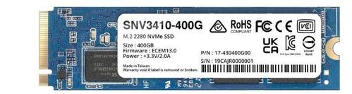 SYNOLOGY SNV3410 400GB M.2 NVMe SSD PCIe 3.0 x4 3000MB/s read 750MB/s write (SNV3410-400G)