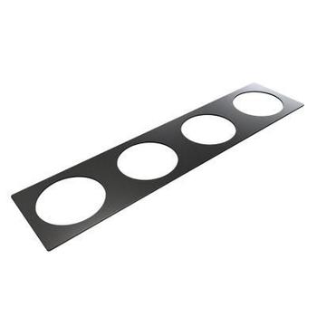 FORMING FUNCTION Powerdot - 4-line Metallramme L437 x B105mm Sort (935-PF04B)