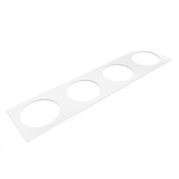 FORMING FUNCTION Powerdot - 4-line Metallramme L437 x B105mm Hvit (935-PF04W)