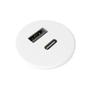 FORMING FUNCTION Powerdot Micro 1xUSB-A & 1xUSB-C Charging 5V 3A White
