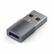 SATECHI USB-adapter 24-pins USB-C Hunn 9-pins USB-type A Hann Grå