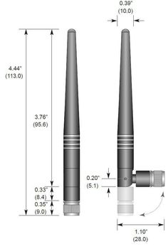 CoreParts RN-SMA-4 Antenna 2.45GHz, 50 (MS-ANTENNA-2)