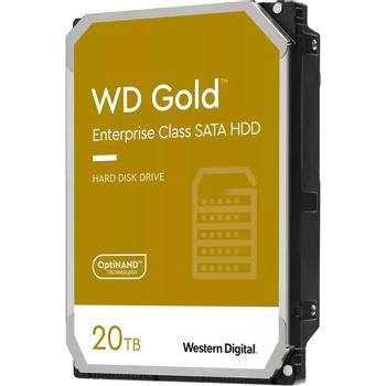 WESTERN DIGITAL WD Gold WD201KRYZ - Hard drive - 20 TB - internal - 3.5" - SATA 6Gb/s - 7200 rpm - buffer: 512 MB (WD201KRYZ)