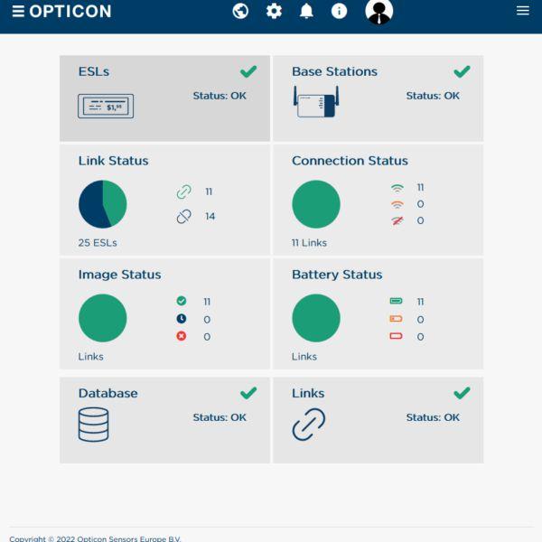 OPTICON SENSORS ESL Web Server software 1