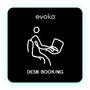 EVOKO desk booking sofware, 1 year access cloud-based software tools and services for desk booking