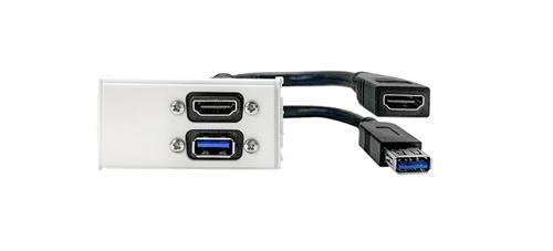 VIVOLINK Outlet Panel HDMI, USB3.0 (WI221295)