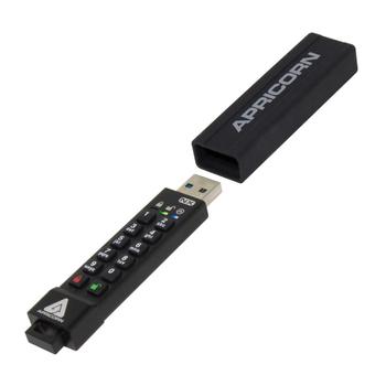 APRICORN Aegis Secure Key 3 Nx 8GB USB 3.0 Memory Key 8GB USB 3.0 FIPS 140-2 Level 3, 256-bit AES-XTS (ASK3-NX-8GB)