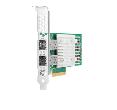 Hewlett Packard Enterprise HPE QL41132HLCU - Network adapter - PCIe 3.0 x8 - 10 Gigabit SFP+ x 2 - for ProLiant DL325 Gen10, DL345 Gen10, DL360 Gen10, DL380 Gen10, XL220n Gen10, XL290n Gen10 (P21933-B21)