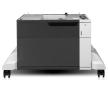HP LaserJet 1x500-sheet mater med kabinett og stativ