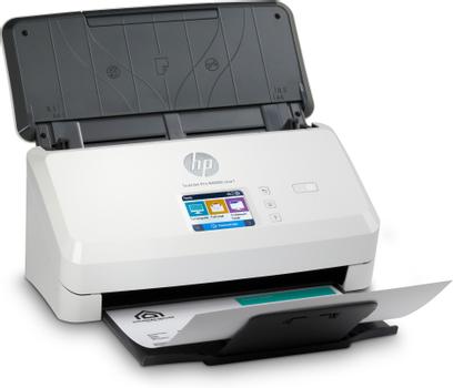 HP P Scanjet Pro N4000 snw1 Sheet-feed - Document scanner - CMOS / CIS - Duplex - 216 x 3100 mm - 600 dpi x 600 dpi - up to 40 ppm (mono) - ADF (50 sheets) - up to 4000 scans per day - USB 3.0, LAN, Wi-F (6FW08A#B19)