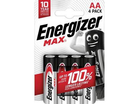 ENERGIZER Batteri ENERGIZER Alk Max AA/LR6 (4) (437645)