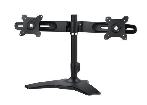 AG NEOVO DMS-01D | Dual Monitor Stand | VESA 75x75-100x100 | Max 12kg | Bordsfot | Svart (DMS-01D)